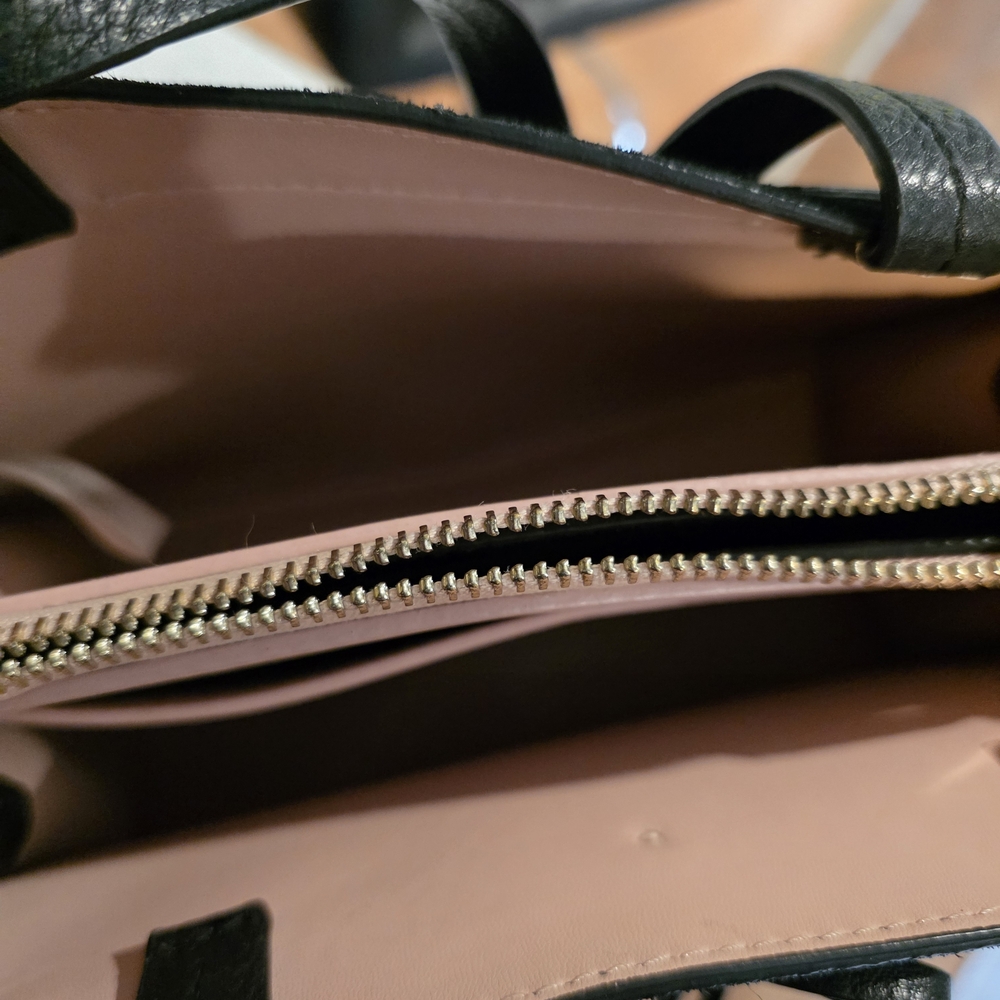 Kate Spade Black Suede Tote with Tassel Detail - Picture 3 of 7